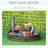 Outsunny Plastic Round Sandbox with Cover-92915176