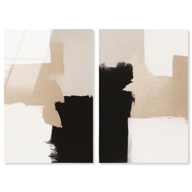 Neutral Harmony Boho Art , H 36 po x l 48 po