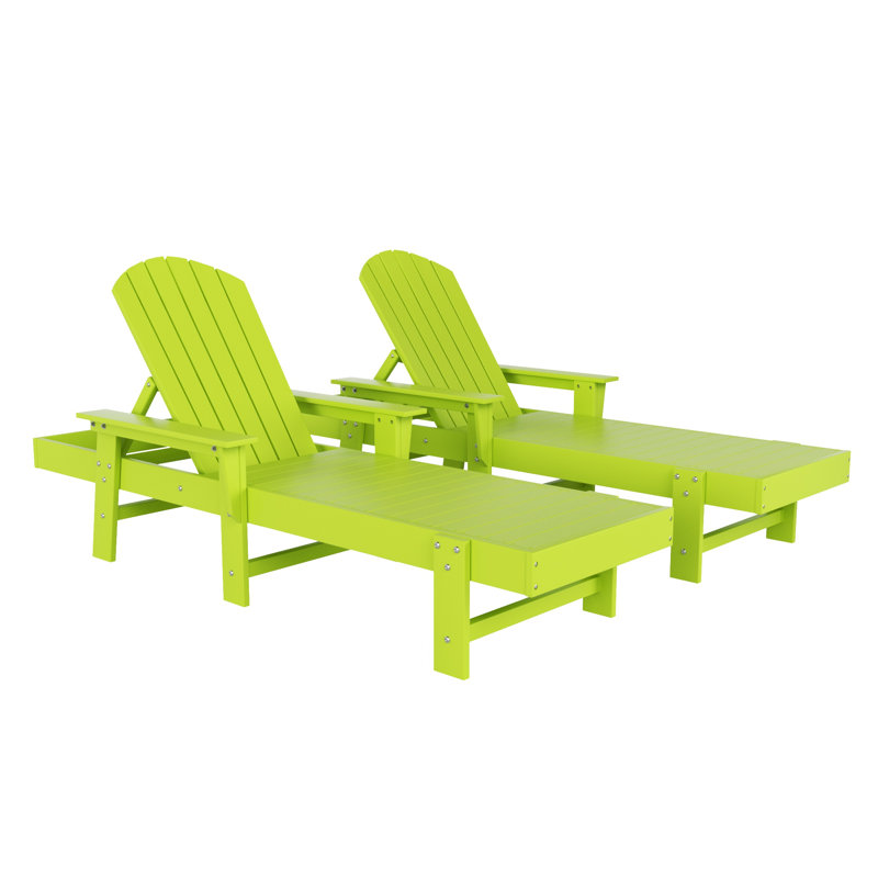 Altura Outdoor Chaise Lounge, Lime
