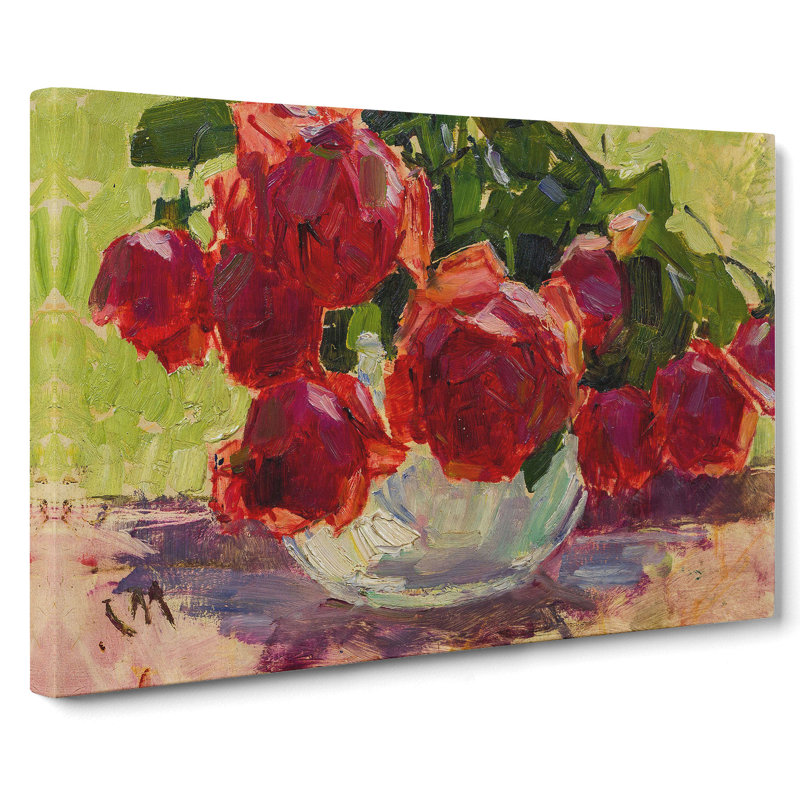 Roses by Carl Moll - Wrapped Canvas, 35cm H x 50cm W x 3cm D