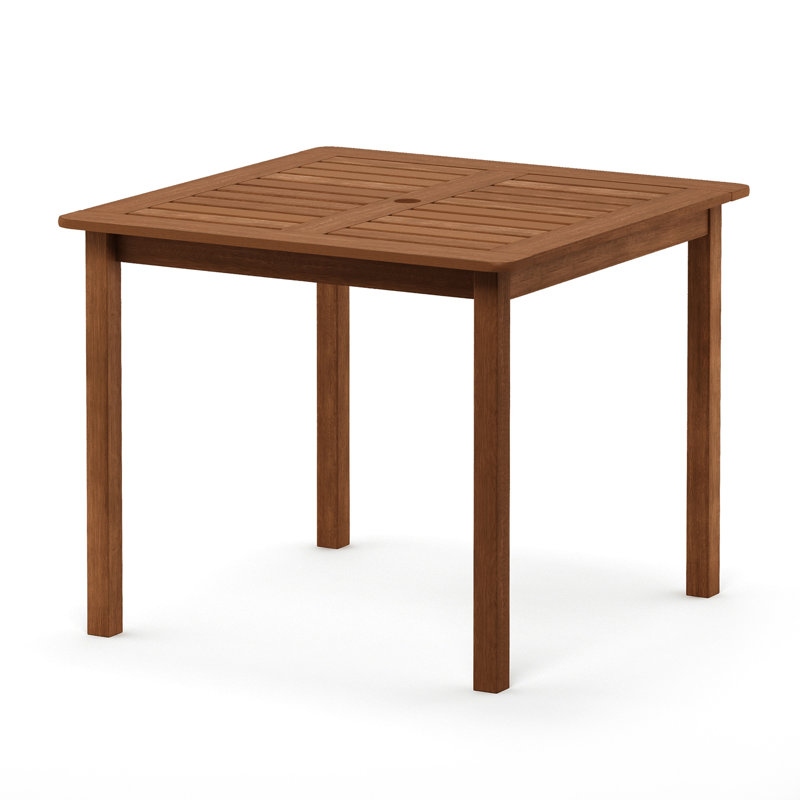 Ermont Square Outdoor Coffee Table With Umbrella Hole , 35.4'' in. W 35.4'' in. D