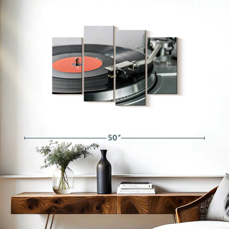 Tourne-disque en vinyle Abarca, H 22 po x l 36 po