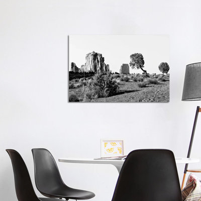 Black Arizona Series -Beautiful Monument Valley Navajo Tribal Park II 1 Piece Wrapped Canvas Wall Art