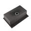 Évier de cuisine encastrable 33 po x 22 po en acier inoxydable. Gris foncé, bol simple avec accessoires, fonction de drainage rapide, drainage de construction rapide