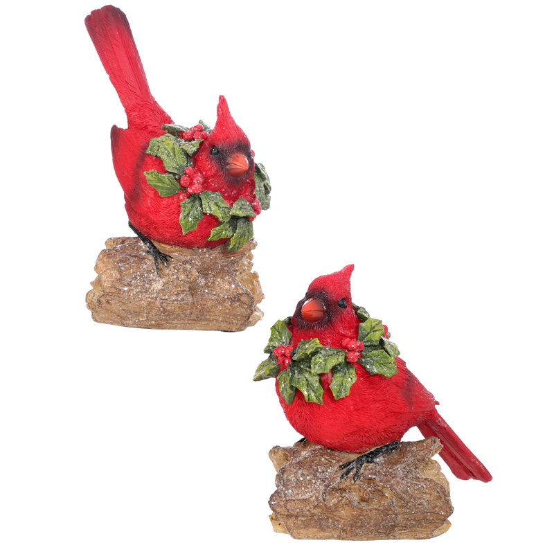 Ensemble de 2 figurines de porte-bas en résine cardinal Tilly