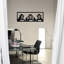 Accessoire mural décoratif en métal, noir | Fabrication 100% métal (épaisseur: 0,05 pouce) | Dimensions: 39,4 po x 14,2 po | Conception élégante et durable pour la décoration intérieure, parfaite pour les murs de salon et de bureau-103609703