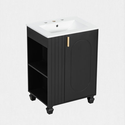 24" Sink Vanity with Ceramic Sink