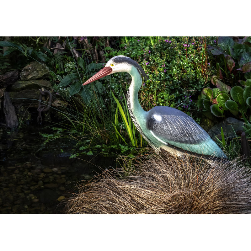 Roxana PE Garden Statue Heron Decoy