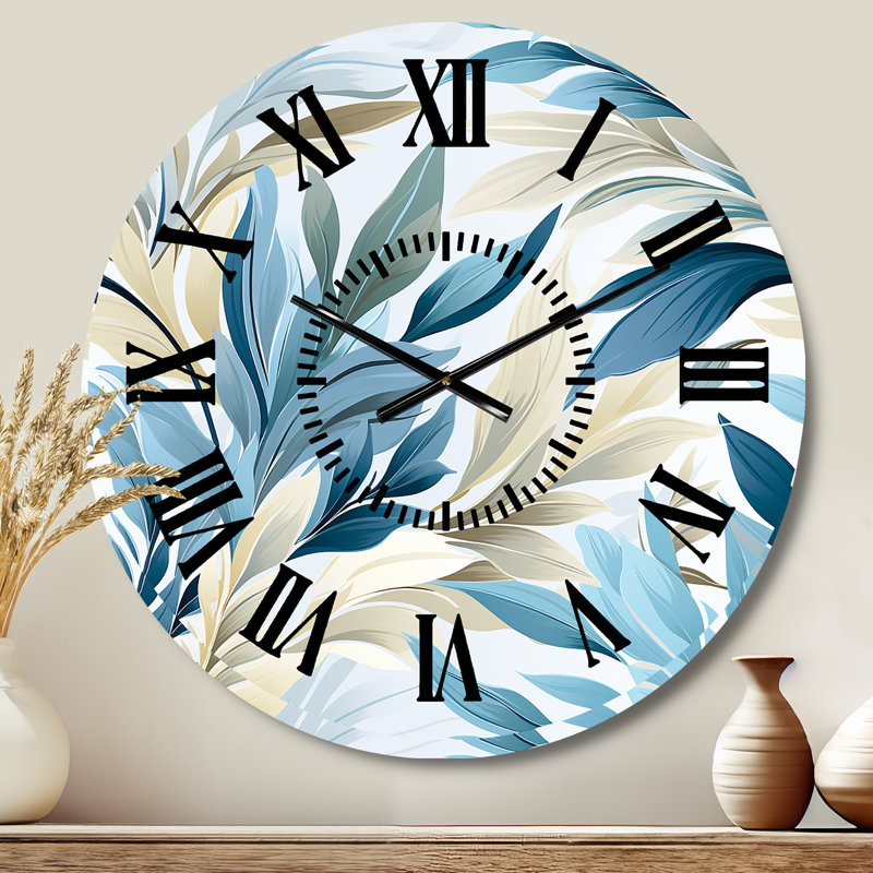 Horloge murale Coastal Neutrals Tropical, Médium