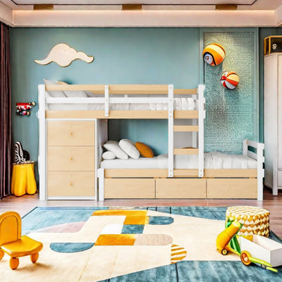 Lit superposé simple au-dessus de simple Johnaven, pour enfants