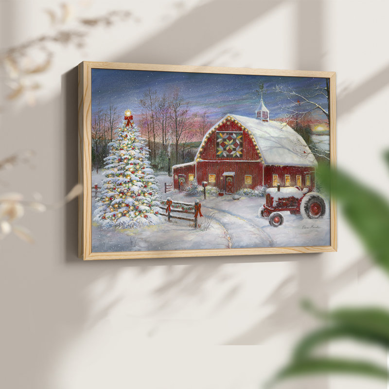 «Anticipating Christmas» - reproduction encadrée, Natural, H 11 po x l 14 po