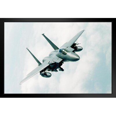 Mcdonnell Douglas F15 Eagle In Flight Fighter Jet Airplane Aircraft Plane Photo Photograph White Wood Framed Art Poster 20X14 -  Trinx, 0CEE0A9293BA4260929ADBC148B57B7D