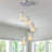 Dazay Light Cluster Rectangle Pendant Modern Pendant Light, Mini Crystal Chandeliers,Adjustable Pendant Light Fixture for Kitchen Island Dinning Room Bedroom-1919891857-1893532007