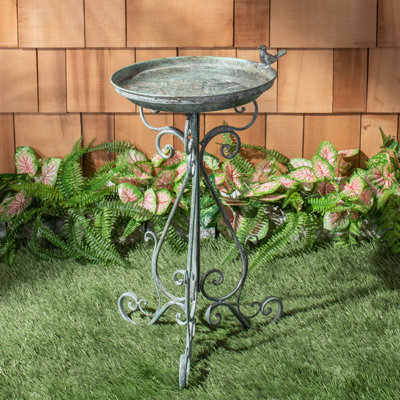 Allon Metal Single Tier Birdbath