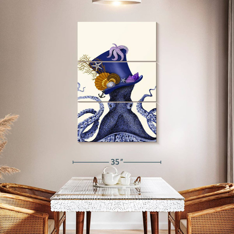 Brampt Octopus Nautical Hat, 50" H x 32" W