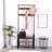 Coat Rack, Hall Tree With Shoe Bench, Entryway Bench With Coat Rack, 4-In-1, With 9 Removable Hooks, A Hanging Rod