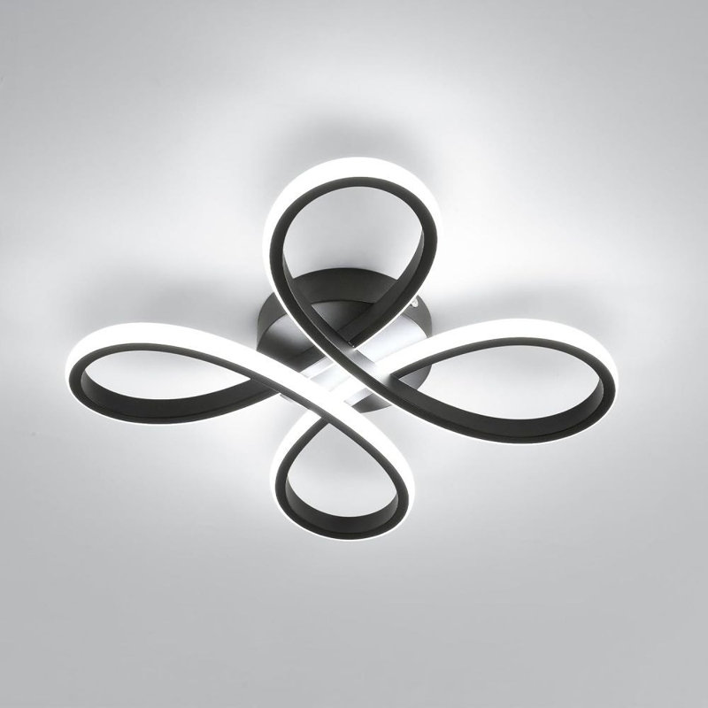 Semi Flush Mount, Black