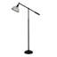 Aleko 58'' Blackened Bronze Swing Arm Floor Lamp