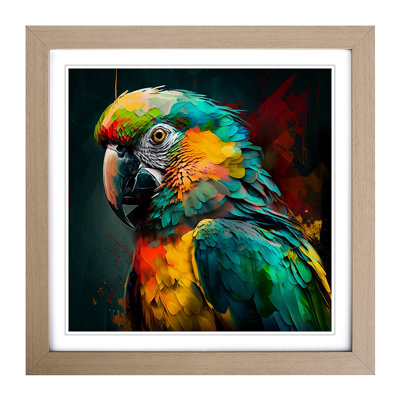 Parrot Expressionism No.1 - Framed Print