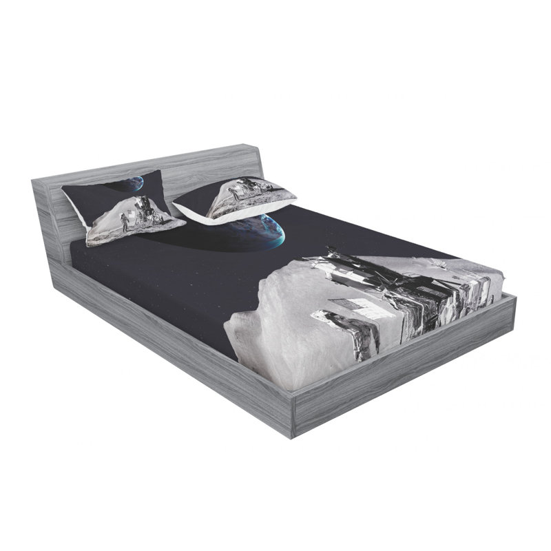 Microfiber Sheet Set, Queen Sheet Set + Fitted Sheet + 2 Pillowcases