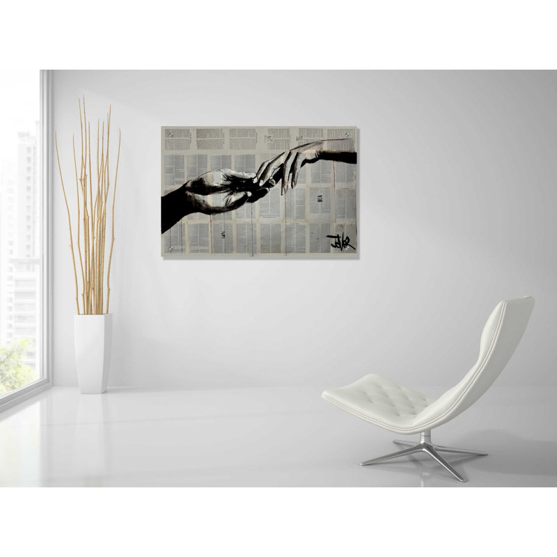 Art mural en verre Trinx «Adam Eve» par Loui Jover, H 24 po x l 36 po x P 0,2 po