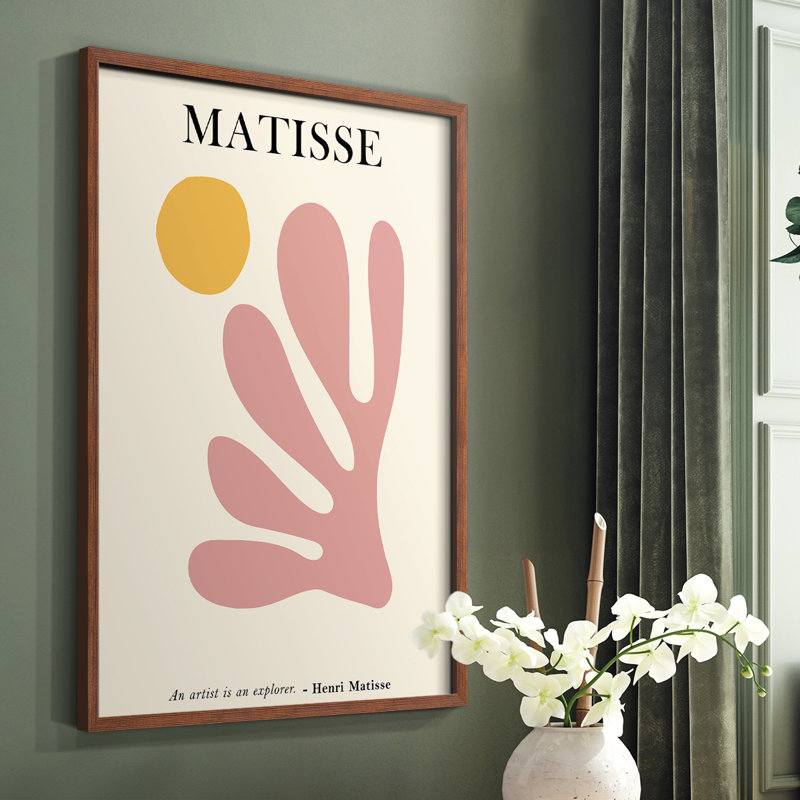 Matisse CDL , reproduction encadrée - bois massif, Brun, H 28 po x l 22 po