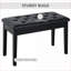 Banc de rangement pour piano FlowLuxe Onyx