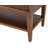 Mid-Century Modern Wood Dining Display Cabinet Kitchen Storage Bookcase Brown