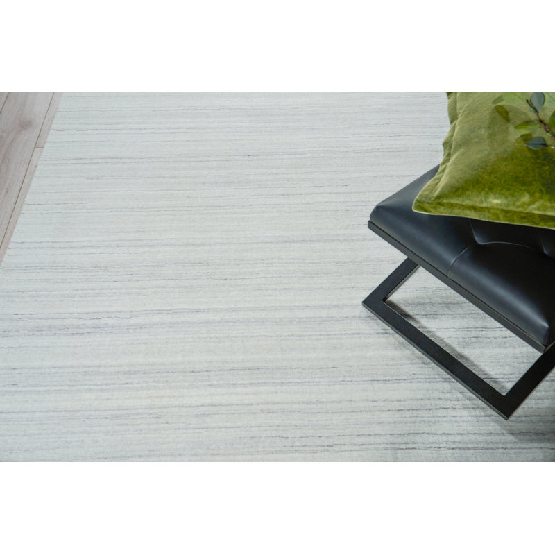 Serenity handloomed PET Beige/Brown Area Rug, Rectangle 2' x 3', Ivory/Gray