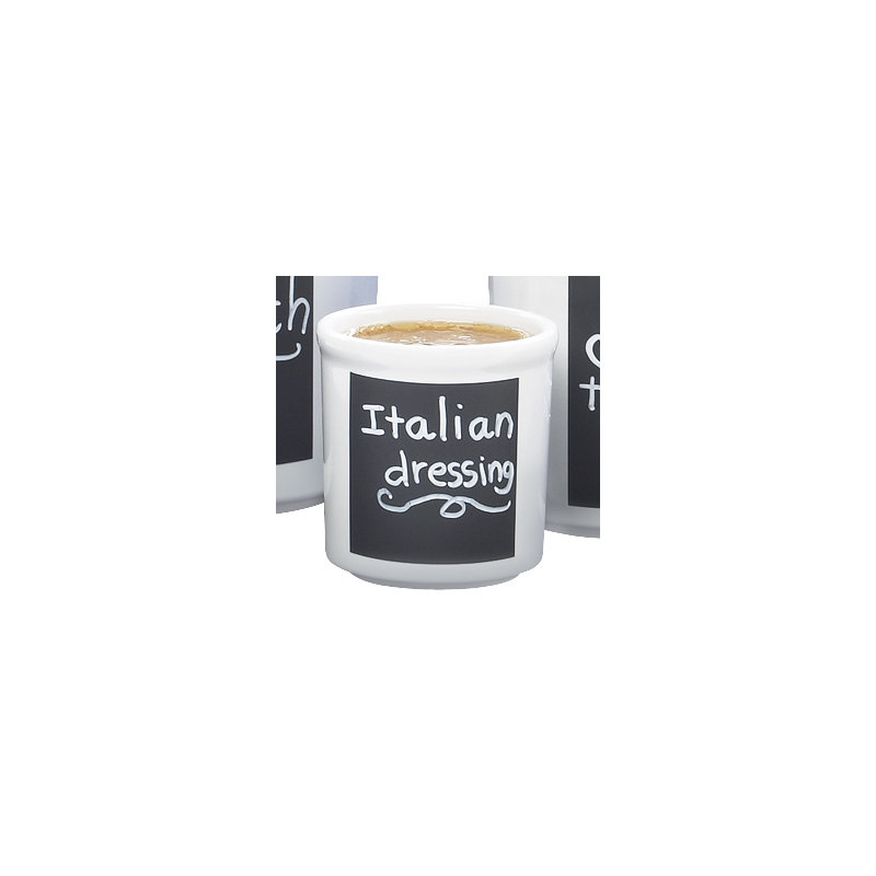 6" Round Black Melamine Utensil Holder
