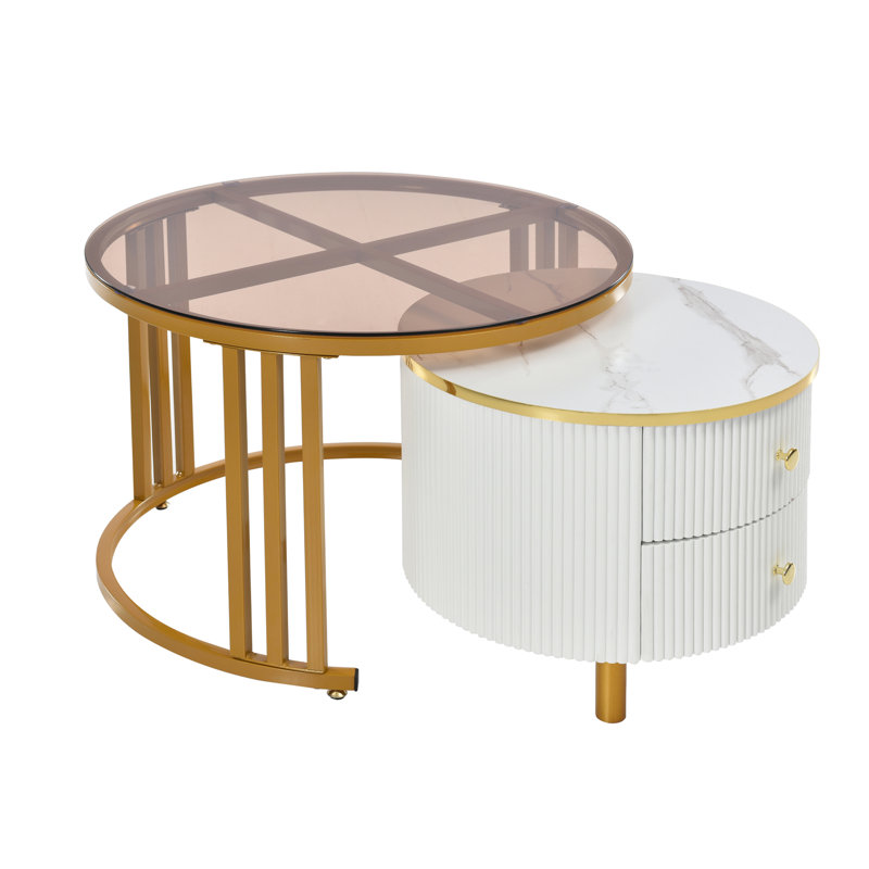 Akiel Frame Coffee Table with Storage