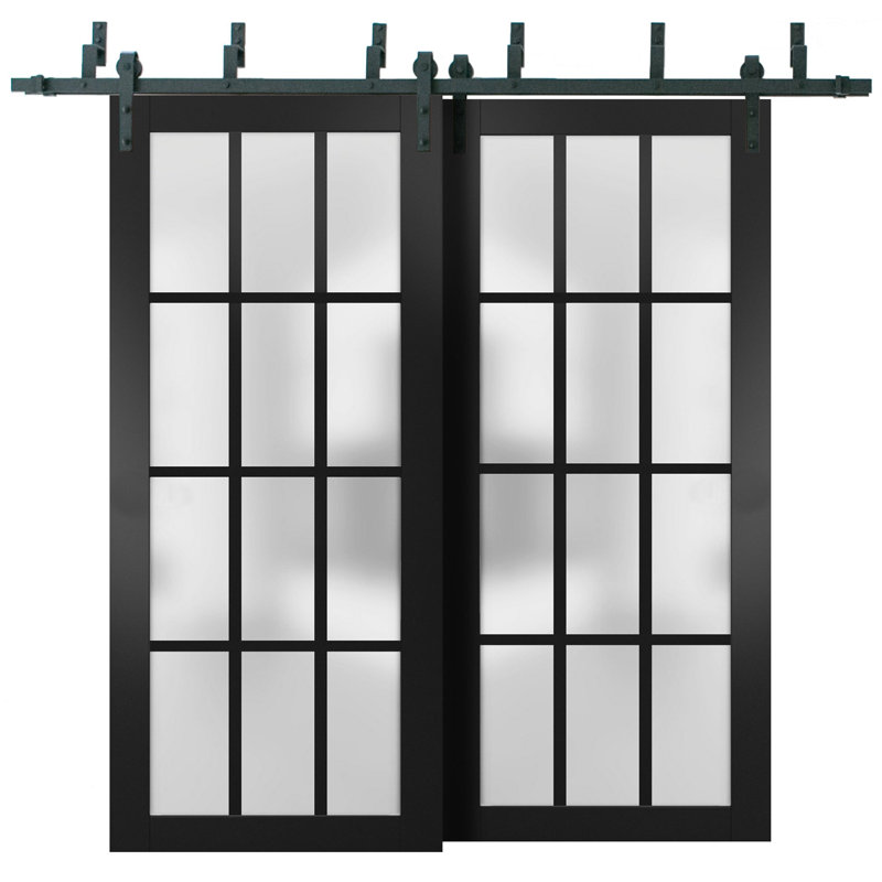 Portes coulissantes en verre givré Felicia, 48 po x 84 po