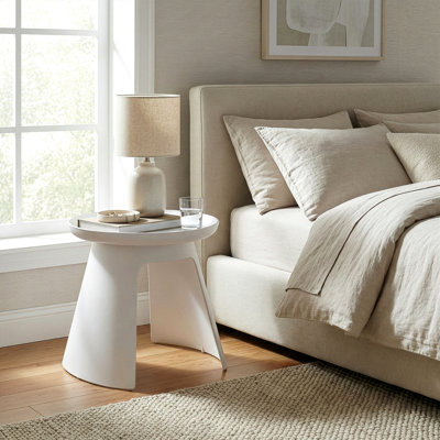 Jazaria Pedestal End Table by Wrought Studio