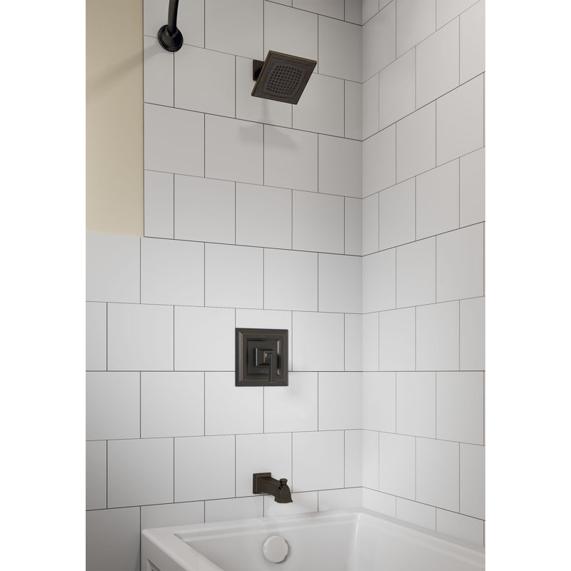 Robinet de baignoire et douche thermostatique Town Square S, Bronze héritage