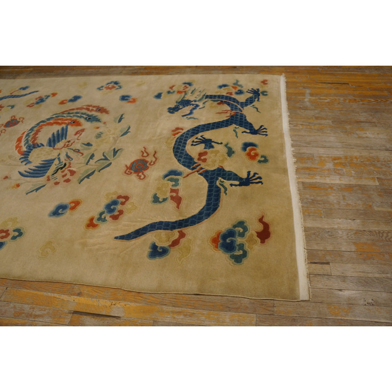 Hand Knotted Wool Floral Area Rug