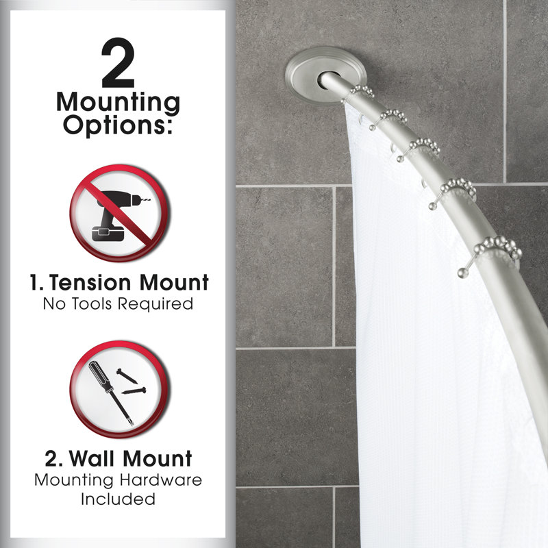 Tringle à rideau de douche 72 po