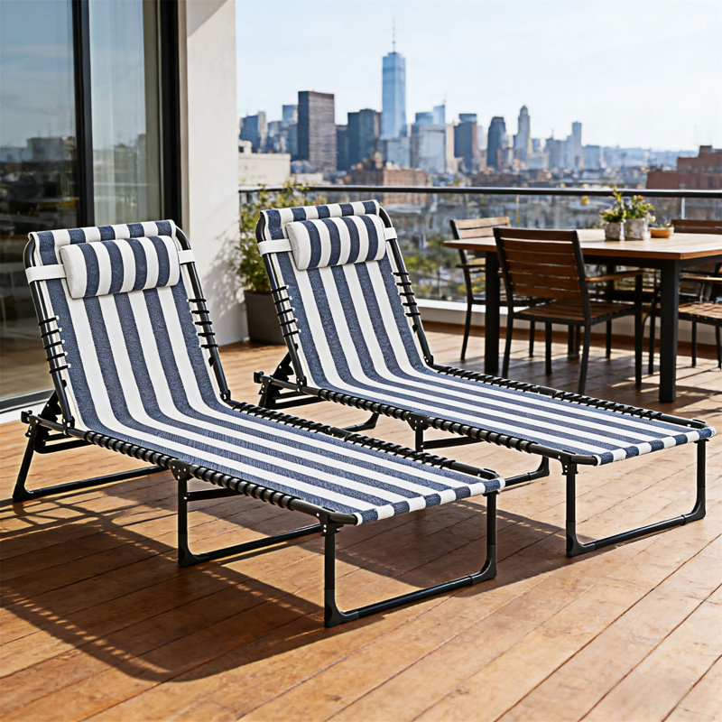 Chaise longue d'extérieur pliante, 2