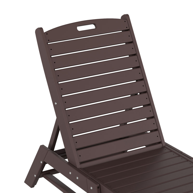 Chaise longue inclinable 78,2 po Laguna, Brun foncé