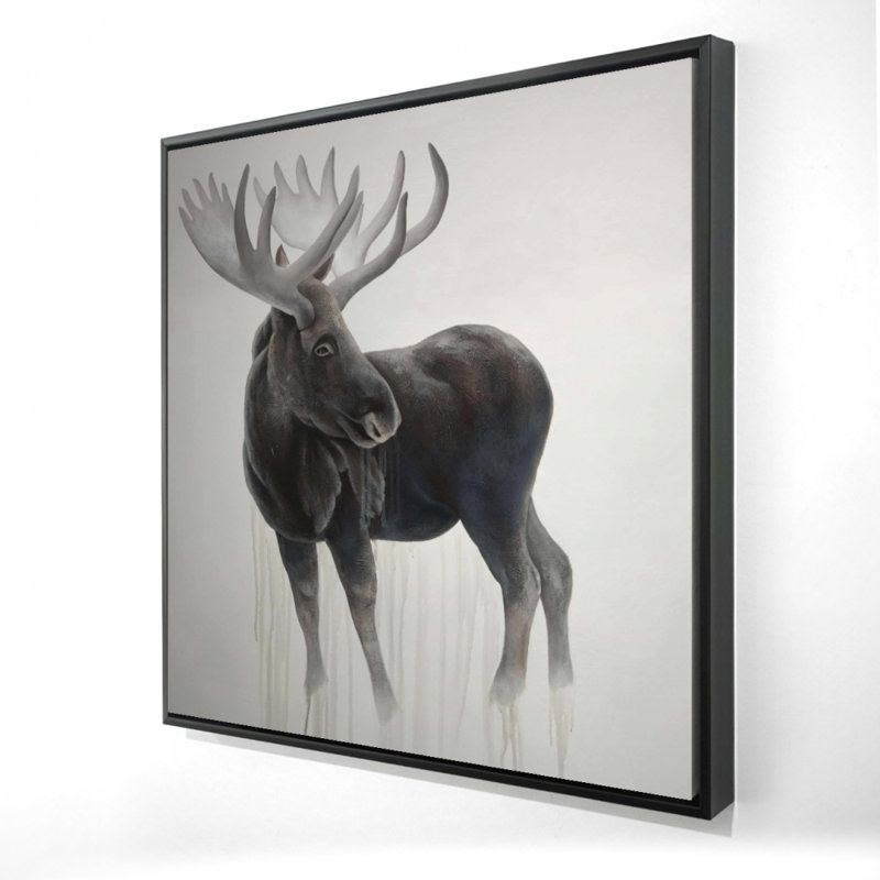 Toile encadrée beige Bull Moose