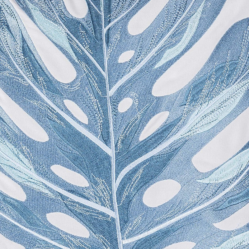 Oreiller bleu Monstera