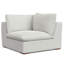 Ensemble de canapé modulaire et repose-pieds Jasmine de 125 pouces de large en L et repose-pieds de table assorti de 36 pouces de large pour le salon