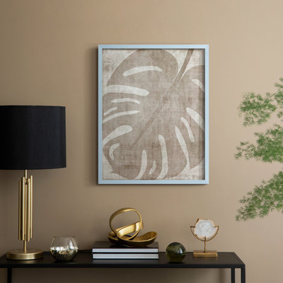 «Island Neutrals II», reproduction encadrée - bois massif