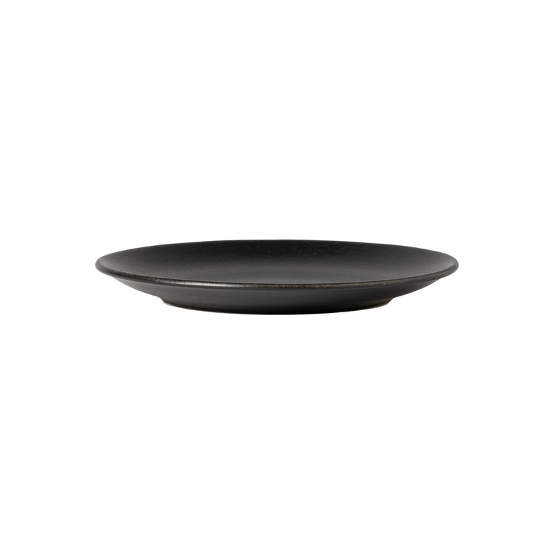 Roda Handmade Stoneware Salad/Dessert Plate, Black