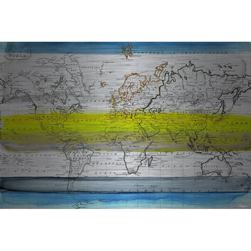 « global greeners » par parvez taj, reproduction d’art sur métal, 30 po x 45 po