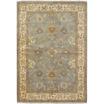 Kali One-of-a-Kind 6'3" X 9'4" New Age Wool Area Rug in Gray