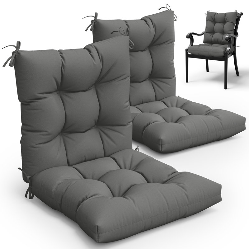 Indoor And Outdoor 5"  Seat/Backcushion, Light Gray