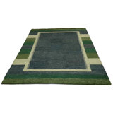 Hand Woven Cotton and Wool Geometric Area Rug