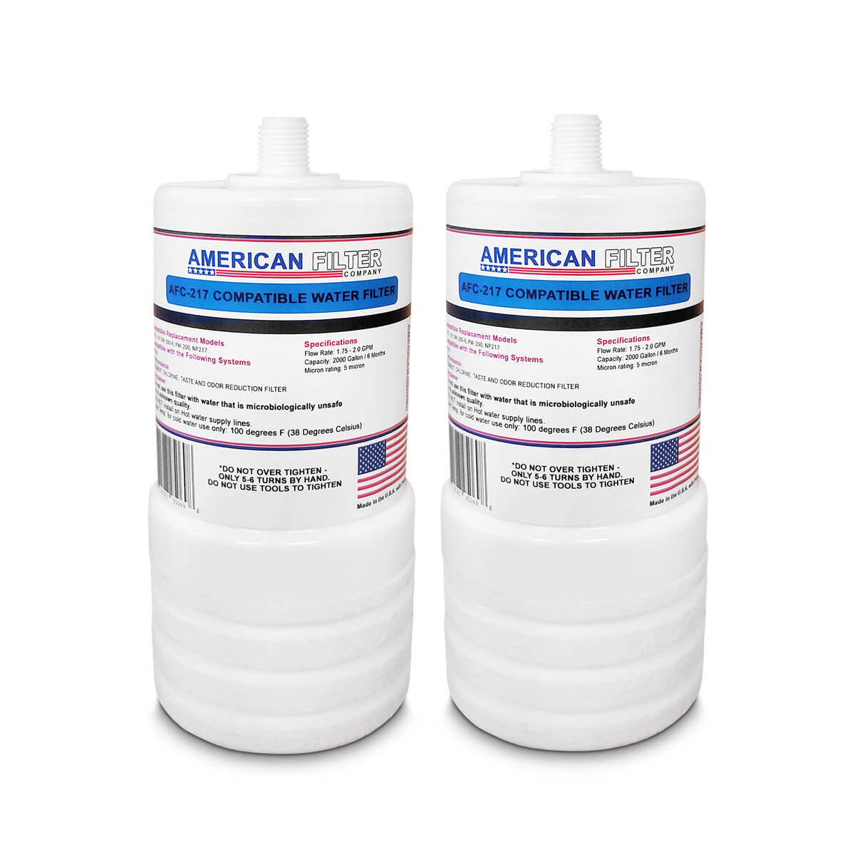 AFC -APH-217-2p-4637 Brand Water Filters, Compatible with 3M AquaPure 46290-05 Water Filters (Made by ) (Set of 2)