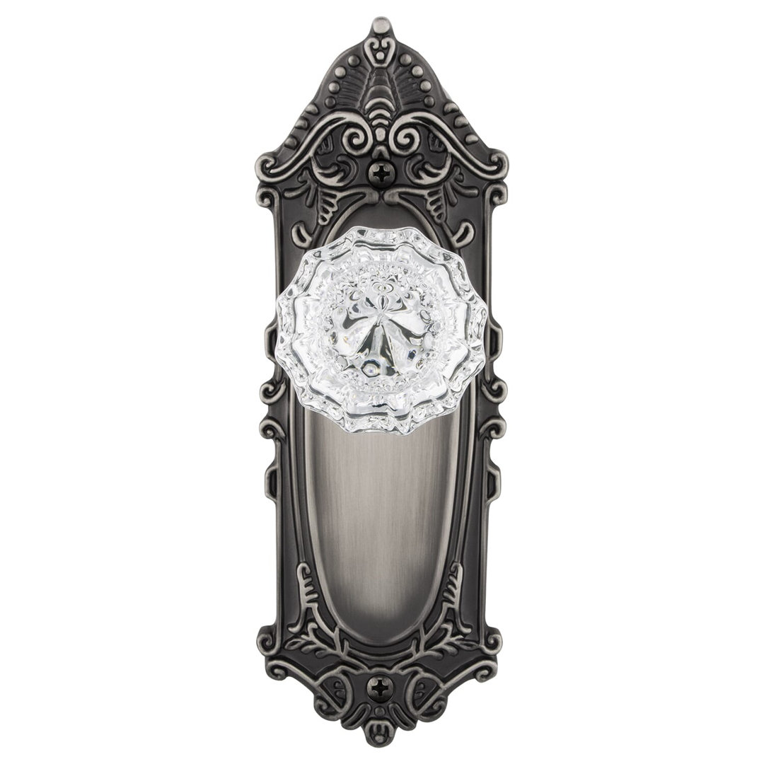 Victorian Plate with Crystal Door Knob Nostalgic Warehouse 