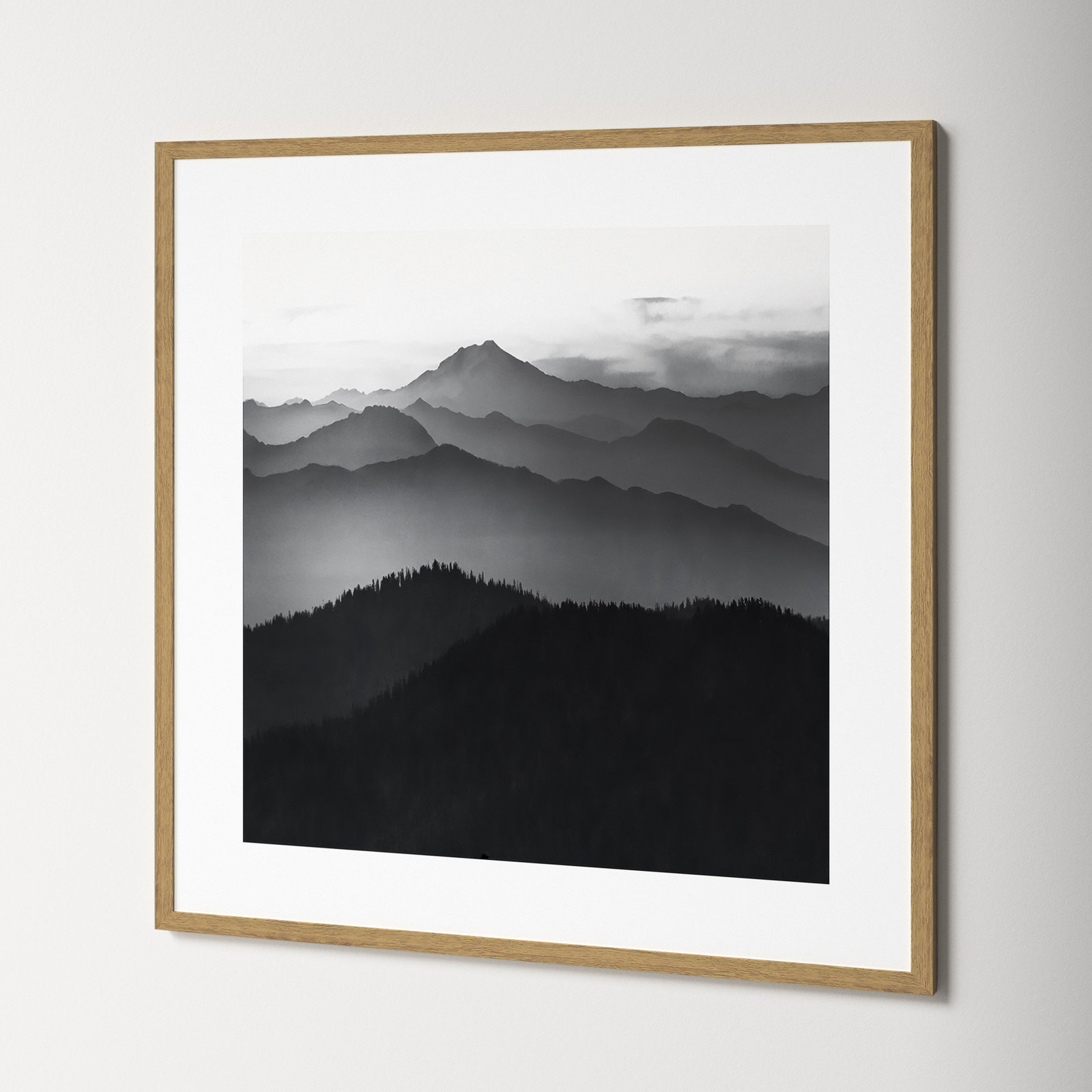 Cascades by Danita Delimont, 32" H x 32" W x 0.75" D, Natural Framed